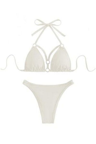Mixbo - Costum de baie din două piese, White Vibe, mărimea L