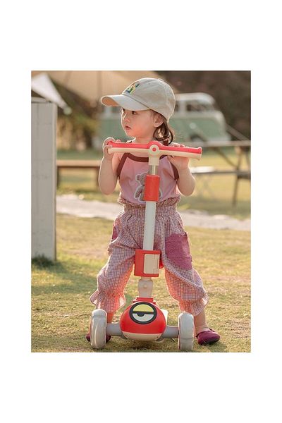 Mixbo Scooter for Children with Seat and Lights - Red