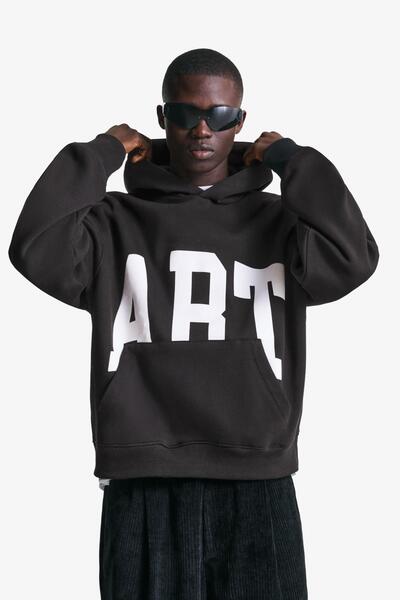 Bershka Kapüşonlu baskılı sweatshirt