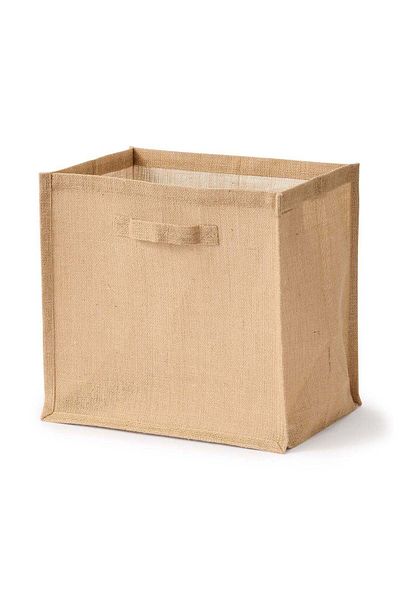 Muji Jute Storage Bag Rectangle, L W 37 x D 26 x H 35 cm