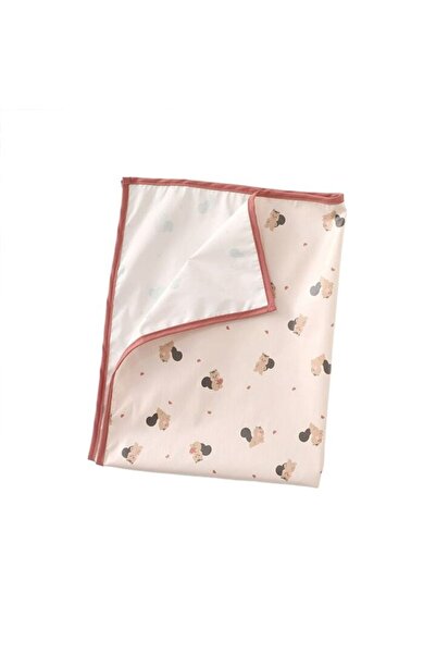 Mixbo Saltea impermeabilă reutilizabilă pentru bebeluși Mixbo, veverițe, 70 x 90 cm, crem