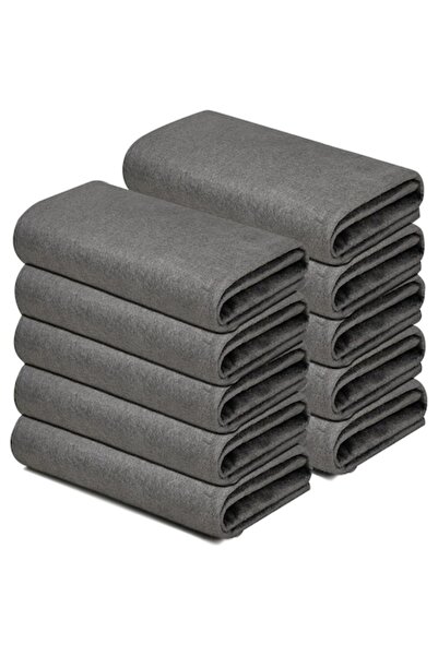 Trendily Set de 10 lavete magice din microfibră, gri, 30x30cm