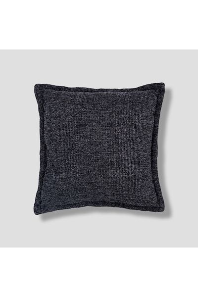 Sezyon Lorin Patterned 45X45 Charcoal Gray Throw Pillow Cover