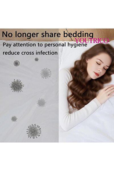 Youtrico 4pcs Double travel disposable set, bedding, quilt cover, bed sheet, pillowcase