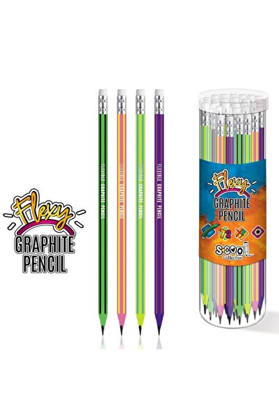 OEM Flexible graphite pencil, HB lead, soft eraser, hexagonal shape
