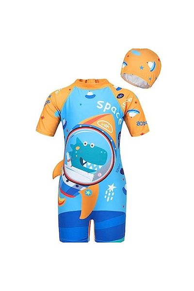 Mixbo Children's Swimsuit Dinosaur Astronaut Two Pieces, Size S