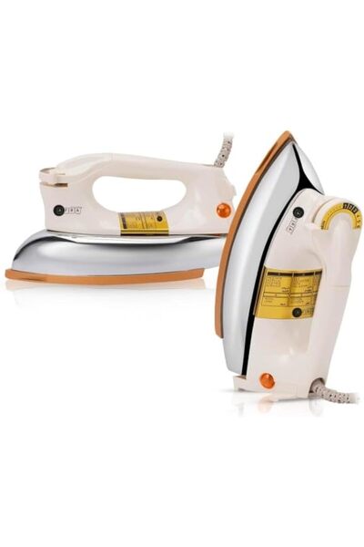 Afra مكواة جافة أوتوماتيكية، 1.8 كجم، قاعدة غير لاصقة، طلاء تفلون ذهبي، توزيع...