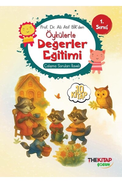 The Çocuk Öykülerle Değerler Eğitimi (Çalışma Soruları İlaveli) 10 Kitap