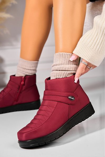 Joana Women's Red Fur Boots from Fas Ximena