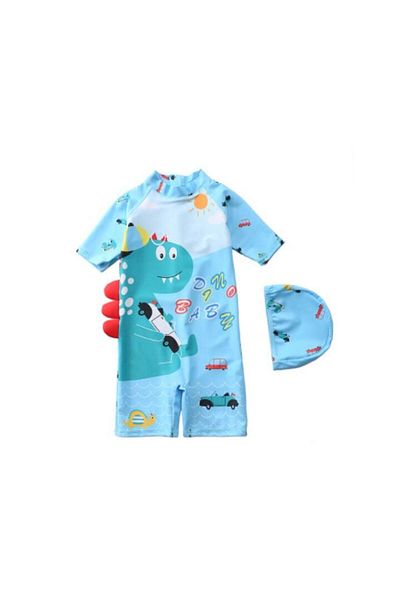 Mixbo Children's Bathing Suit Dinosaur, Mixbo, with Cars Two Pieces XL