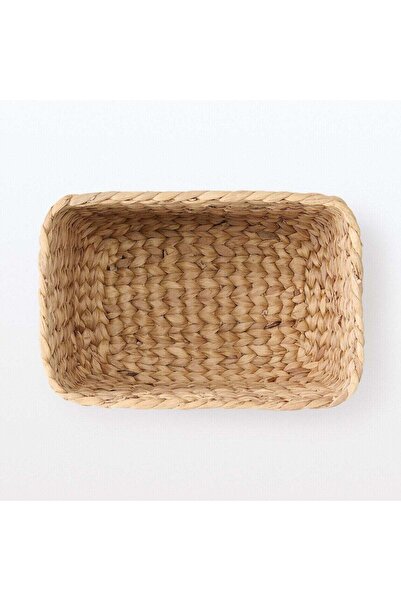 Muji Water Hyacinth Rectangle Basket Large W 34 x D 23x H 24 cm