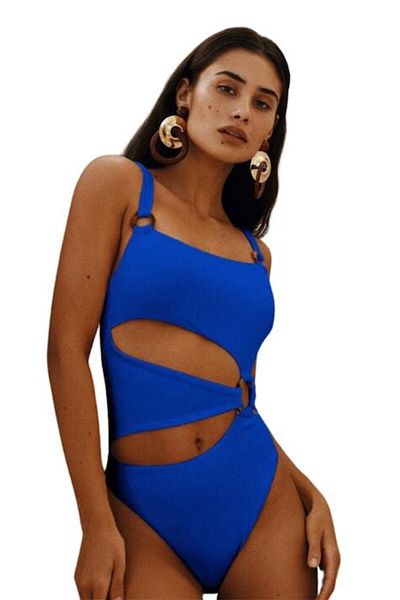Mixbo Swimsuit One-Piece Mixbo, Electric Blue, Size M