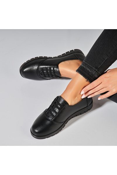 Joana Pantofi dama casual Negri din Piele Ecologica Elise