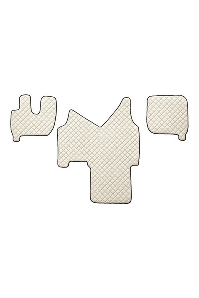 DELUXETUNING Set covorase camion, piele ecologica compatibile cu IVECO STRALIS AS 2002-2012, automata crem