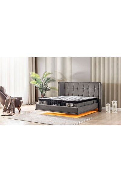 LORA MOBİLYA Çift Yönlü Kullanılabilir Yatak Ortapedik - Bonel Yaylı Örme Kum...