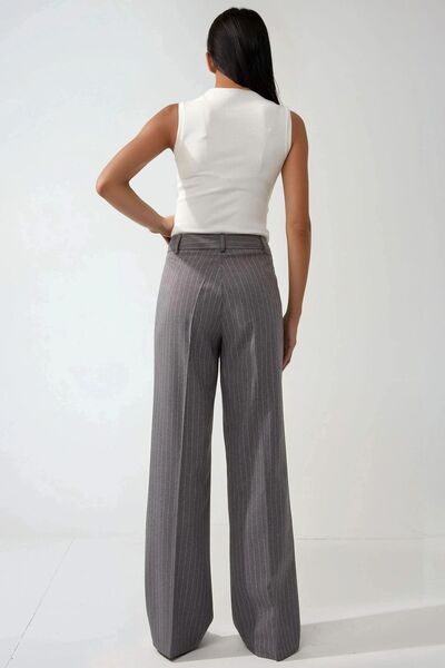 Hiccup Плісировані штани з прямими штанинами та смужками