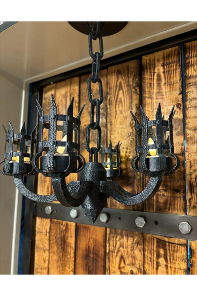 Mekanikcim “Medieval Chandelier” – 3D Baskı Zincirli Ortaçağ Mini Avize (LED ...