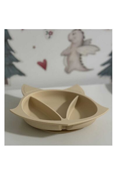 Mixbo Farfurie Compartimentata Mixbo, Silicon, Diversificare Bebelusi, Vulpita Crem