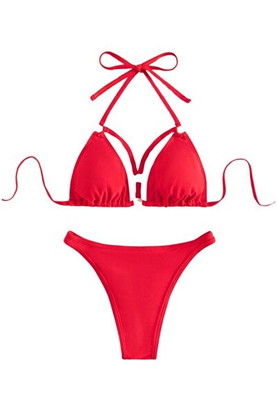 Mixbo - Brazilian Two-Piece Swimwear, Pink on Fire, Size L