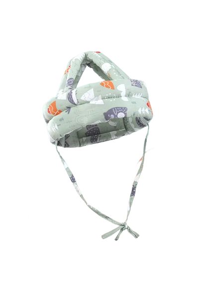 OEM Baby Fall Protection Anti-Shock Helmet, Cotton, 5-24 months, Adjustable, Green