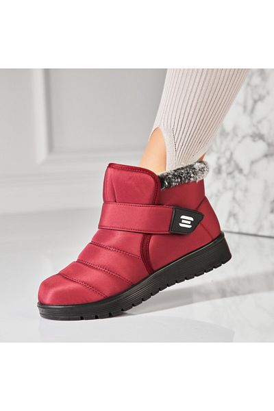 Joana Red Fur Women's Boots from Fas Khari