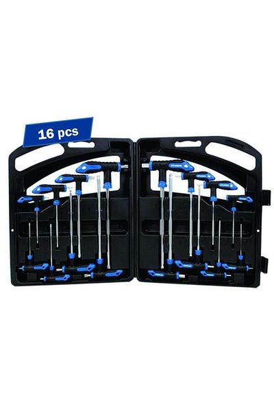 Hyundai Tool Set HY-59551, 16 pieces (Black/Blue)