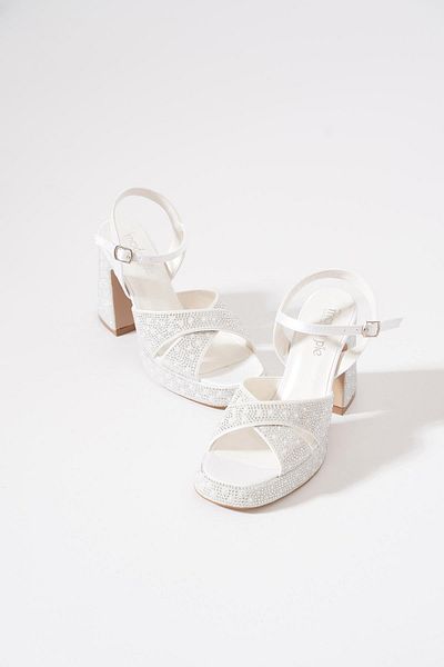 Moda Pie Nelober Cross Bible Platform Women's Evening Dress Shoes Skin