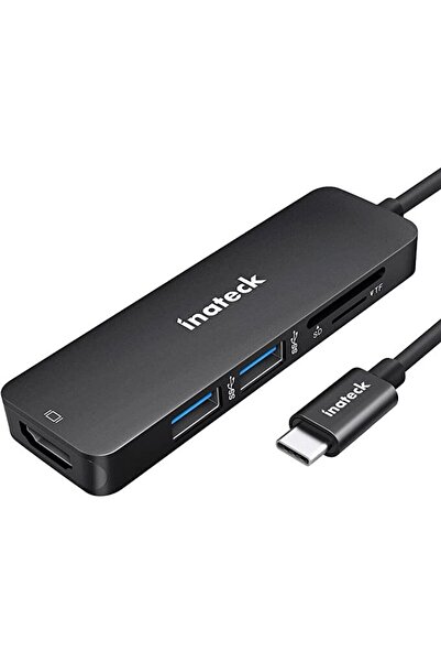 inateck Adaptor Hub USB Tip-C la 2xUSB3.0, 1xHDMI, cititor de carduri TF și SD