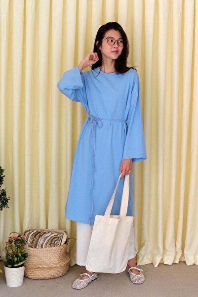 Ceylan Otantik Μπλε μακρύ τουνίκ σώματος