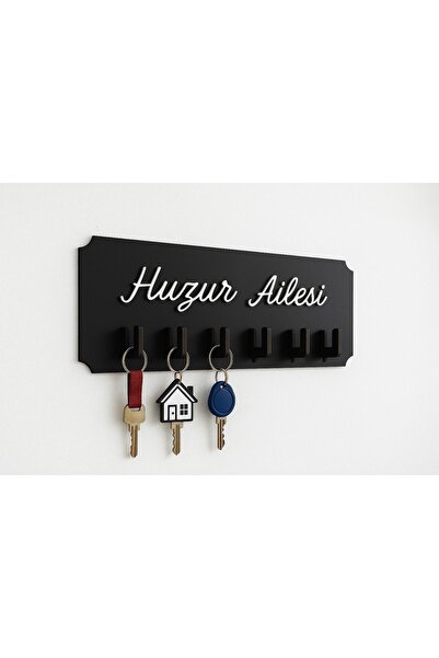 GTS TECHNIC İsme Özel Yazılı Anahtarlık Askısı Dekoratif Organizer Anahtar Dü...