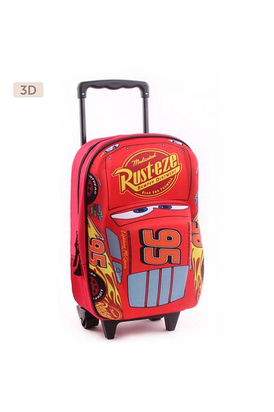 CARS Troler 3D, 38x28x12 cm, multicolor, bretele ajustabile si intarite, Piston Cup, 3