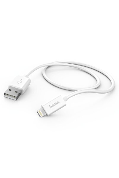 Hama Lightning charging/data cable, 1 m, White