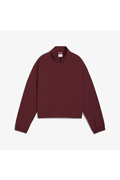 Puma HER Relaxed Kadın Bordo Sweatshirt