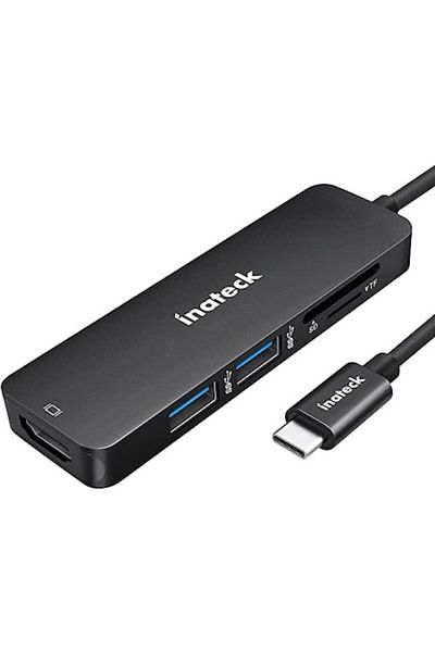 inateck Hub adaptor USB Type-C to 2xUSB3.0, 1xHDMI, TF and SD Card Reader