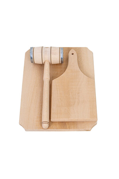 Z-Tools Set de 3 piese, un ciocan și două tocătoare, din lemn de fag, grosime...