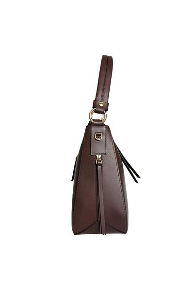 Platin Purple Leather Women's Shoulder Bag