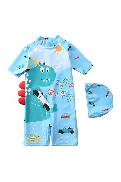 Mixbo Children's Swimsuits Dinosaur with Cars Two Pieces, Mixbo, size M