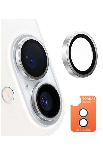 TORRAS Ultimate Durability 9H+ Glass for iPhone 16/16 Plus Camera Lens Protector