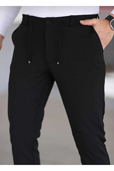 KING SEZAR Ανδρικό παντελόνι jogger με λεπτή εφαρμογή, άνετη γραμμή, δέσιμο σ...