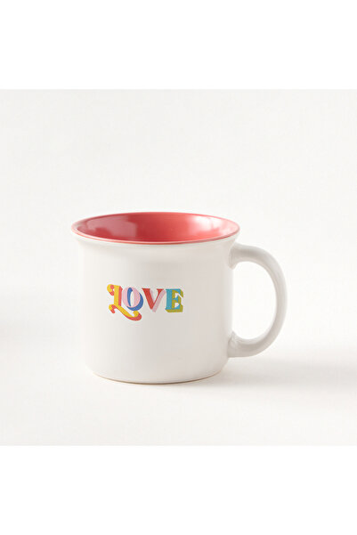 Boston Warehouse Typographic Print Ceramic Mug - 473 ml