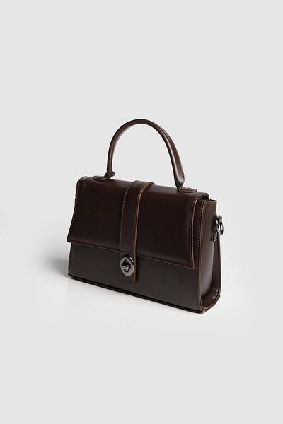 La La'Graccio Paris Lagraccio Paris Women's Cals Box Hand and Strap Bag Brown