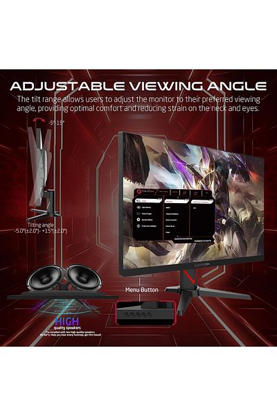 GAMEON Marksman Series 24” IPS Gaming Monitor, FHD 180Hz Overclocked, 0.5ms MPRT, HDMI 2.1 Console