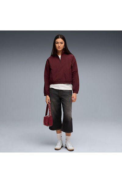 Puma Her Relaxed Women's Burgundy Sweatshirt