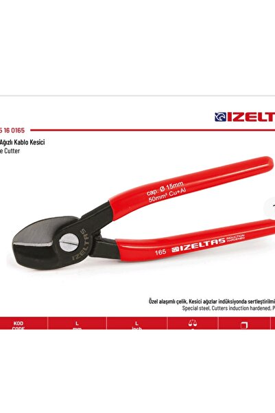 İzeltaş Kablo Makası tek Ağızlı 165mm