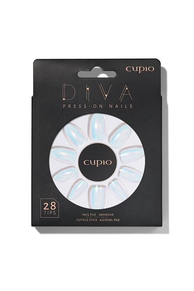 Cupio Sada umělých nehtů Diva - Baby Chrome