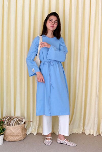 Ceylan Otantik Μπλε μακρύ τουνίκ σώματος