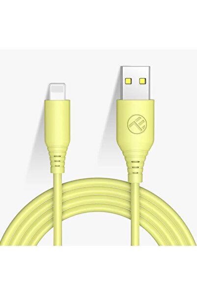 TELLUR Cablu silicon USB to Lightning, 3A, 1m, galben