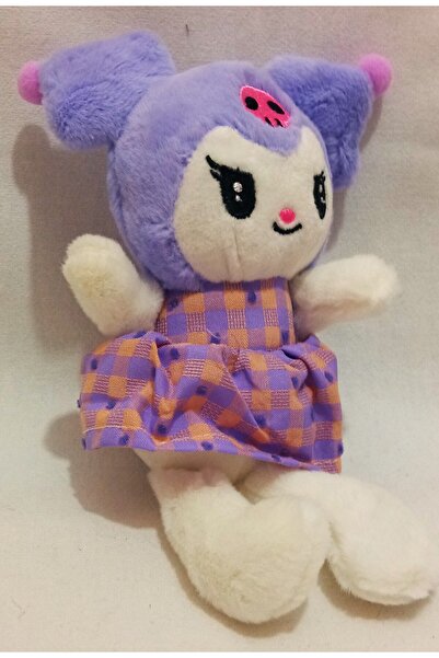 Pufline Elbiseli Peluş Kuromi Oyuncak, Sevimli Kromi Yeni Kıyafetleriyle