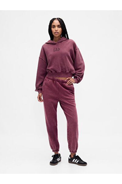 GAP KadınGap Logo VintageSoft Crop Fleece Sweatshirt