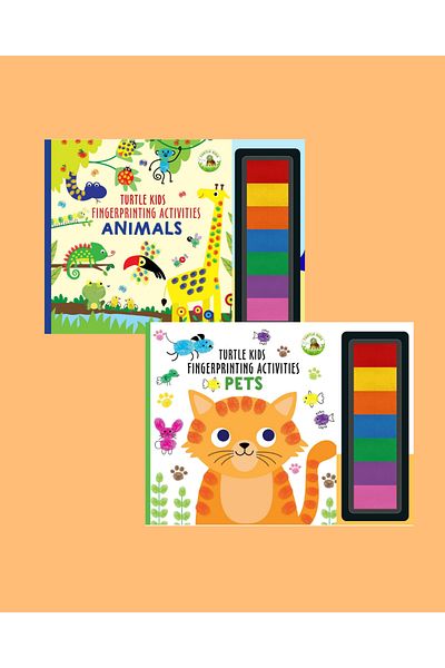 TURTLEKİDS Turtle Kids Fingerprint Activities Series 2 (Animals-Pets)